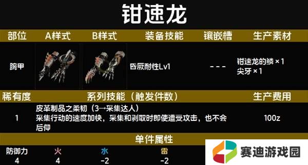 怪物猎人荒野套装效果图鉴   全套装效果及制作材料总汇图片6